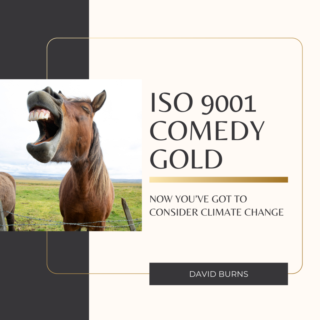 ISO 9001 COMEDY GOLD